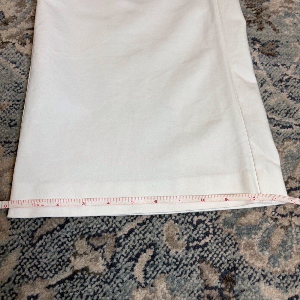 LOFT White Cropped Wide-Leg Trousers High Rise Size 6 EUC - Picture 10 of 10